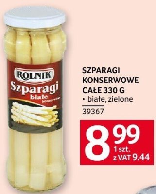 Szparagi konserwowe Rolnik 330 g promocja w Selgros