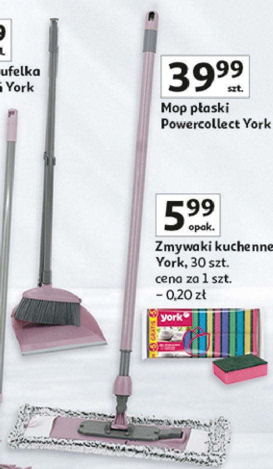 Mop płaski power collect York promocja w Auchan