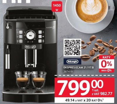 Ekspres DELONGHI ECAM 21.117.B promocja w Selgros