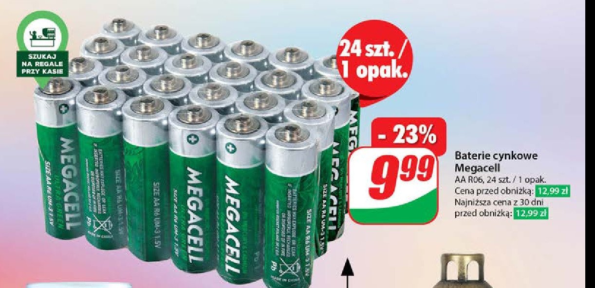 Baterie aa Megacell promocja w Dino