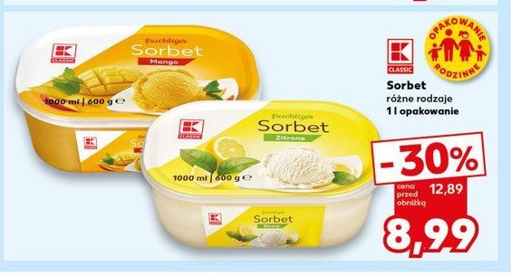 Sorbet mango K-classic promocja