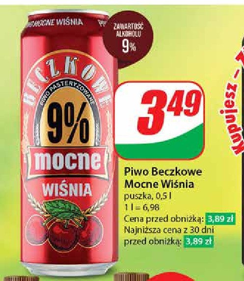 Piwo Beczkowe mocne 9% wiśniowe promocja