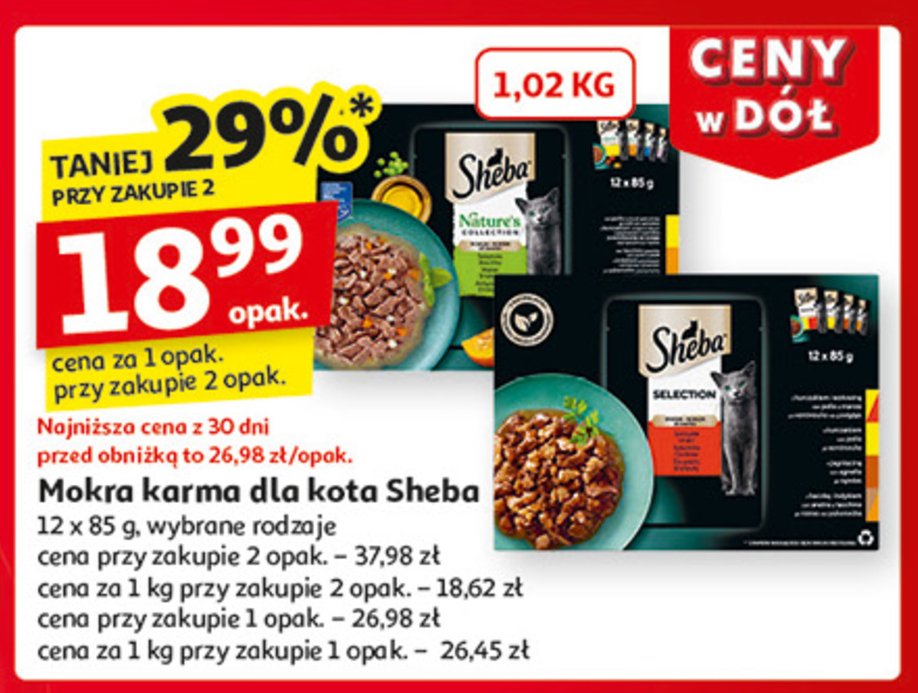 Karma dla kota SHEBA NATURE'S COLLECTION promocja w Auchan