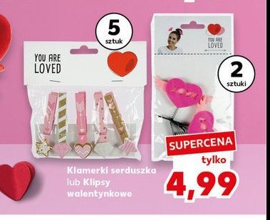 Klipsy walentynkowe promocja w Kaufland