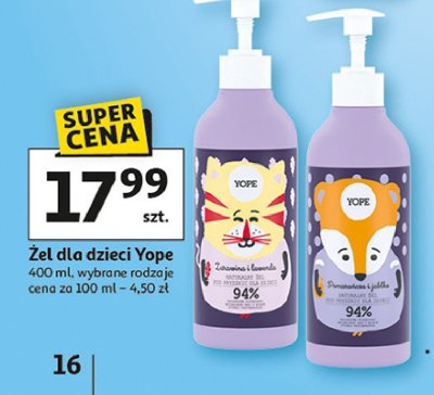 Żel pod prysznic żurawina i lawenda Yope promocja