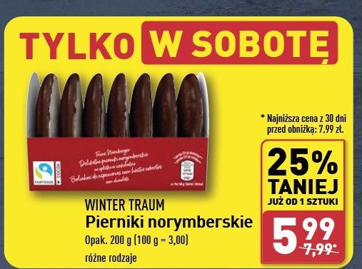 Pierniczki norymberskie w polewie z czekolady Wintertraum promocja