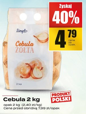 Cebula żółta 2 kg promocja w Supeco