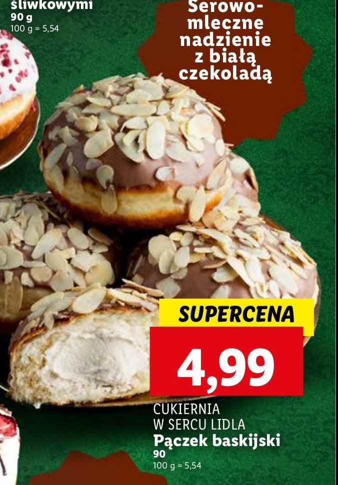 Pączek baskijski Cukiernia lidla promocja