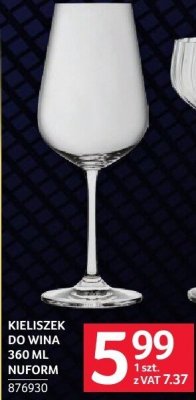 Kieliszek do wina 360 ml Nuform promocja w Selgros