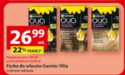 Farba do włosów Garnier Olia promocja w Auchan
