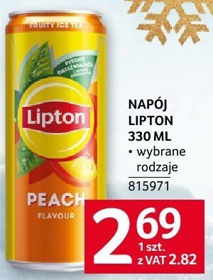 Napój Lipton 330 ml wybrane rodzaje promocja w Selgros