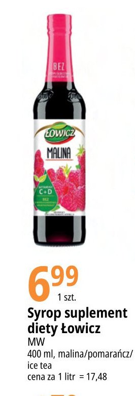 Syrop ice tea cytryna 艁owicz promocja