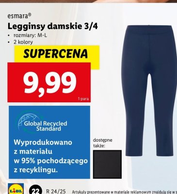 Legginsy damskie 3/4 Esmara promocja