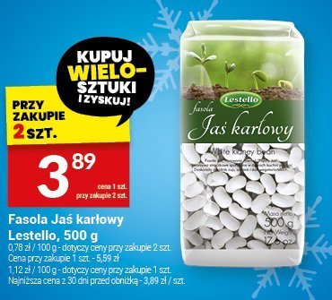 Fasola Jaś karlowy Lestello, 500 g promocja w Twój Market