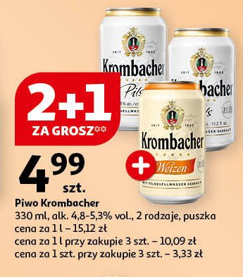 Piwo Krombacher weizen promocja