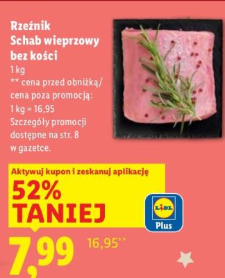 Schab wieprzowy bez kości promocja w Lidl