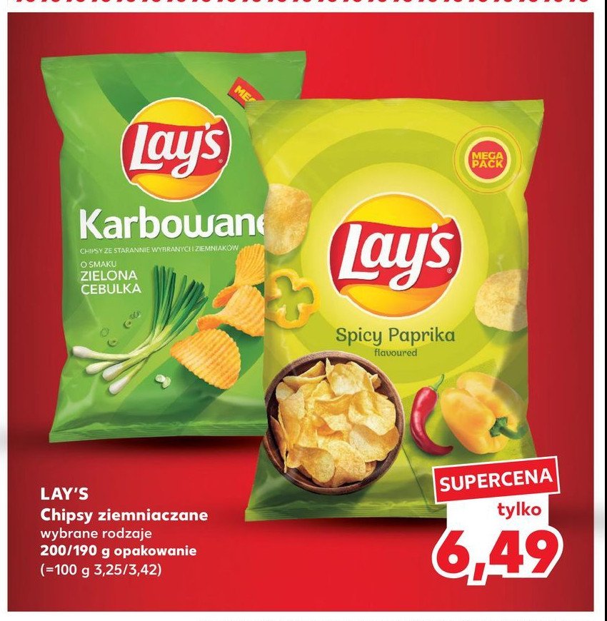 Chipsy zielona cebulka Lay's karbowane Frito lay lay's promocja