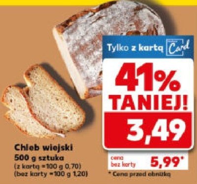 Chleb wiejski promocja w Kaufland
