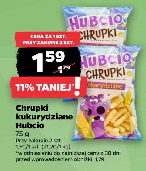 Chrupki kukurydziane HUBCIO promocja