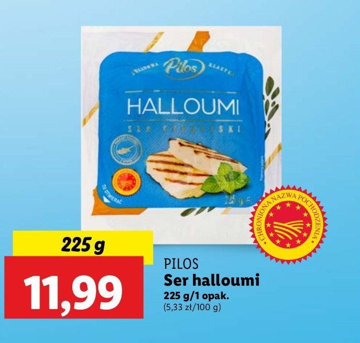 Ser halloumi Pilos promocja w Lidl