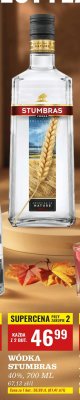 Wódka Stumbras 40% 700 ml promocja w Biedronka