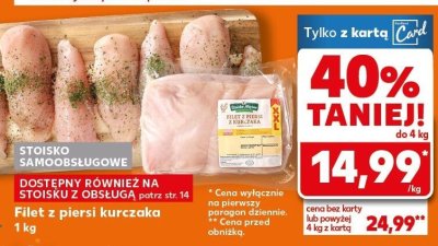 Filet z piersi kurczaka zagrodowego ZAGRODOWY Z PODLASIA promocja w Kaufland