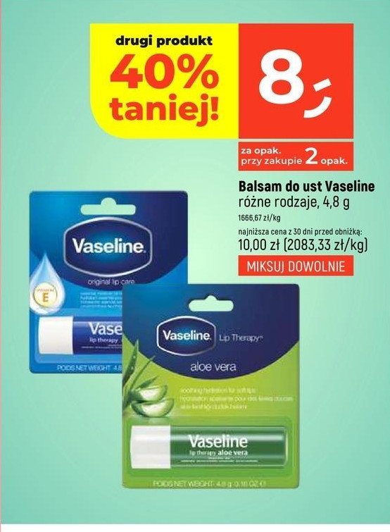 Pomadka do ust original Vaseline promocja w Dealz