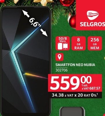 Smartfon NEO NUBIA promocja w Selgros