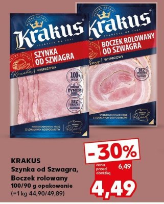 Boczek rolowany Krakus promocja w Kaufland