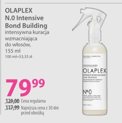 Kuracja OLAPLEX N.0 Intensive Bond Building wzmacniająca do włosów promocja w Hebe