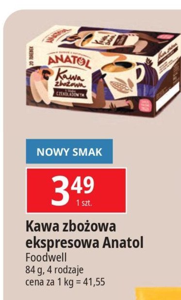 Kawa zbożowa czekoladowa Anatol promocja w Leclerc