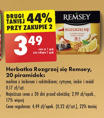 Herbata malina z imbirem i rokitnikiem promocja