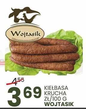 Kiełbasa krucha zł/100g Wojtasik promocja w Wafelek