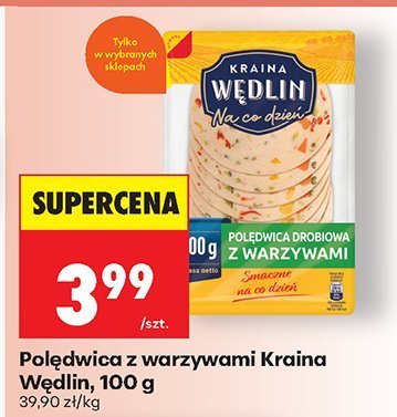 Polędwica z warzywami 100 g promocja w Biedronka