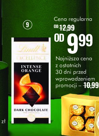 Czekolada orange intense Lindt excellence promocja w Super-Pharm