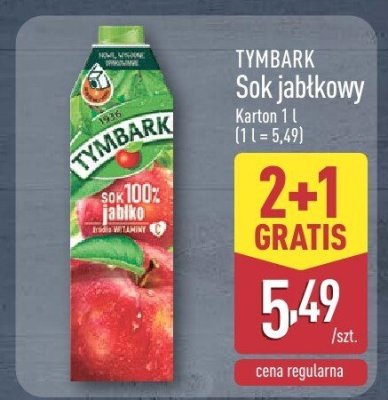 Sok jabłkowy  promocja w Aldi