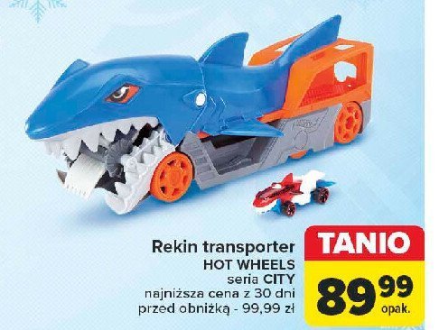 Pojazd rekin transporter gvg36 Hot wheels promocja w Carrefour