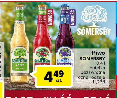 Piwo Somersby blueberry 0.0% promocja