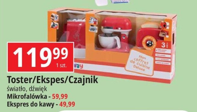 Toster, ekspres i czajnik Kidway promocja w Leclerc