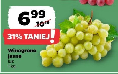 Winogrono jasne luz promocja w Netto