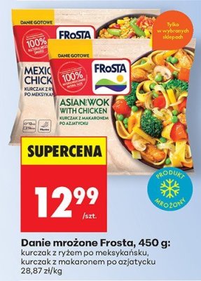 Danie mrożone kurczak z makaronem po azjatycku promocja w Biedronka