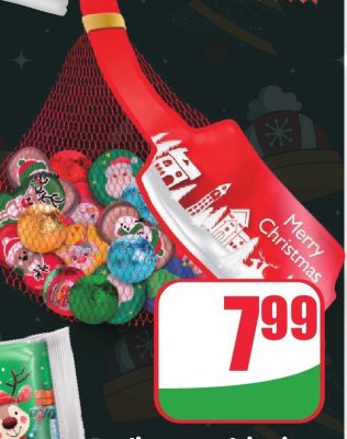 Praliny z nadzieniem mlecznym w siatce  promocja w Dino