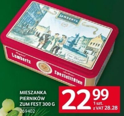 Mieszanka pierników Zum Fest Lambertz 300 g promocja w Selgros