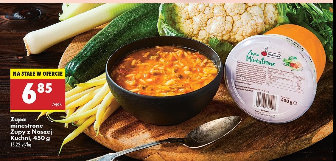 Zupa minestrone Zupy z naszej kuchni promocja w Biedronka