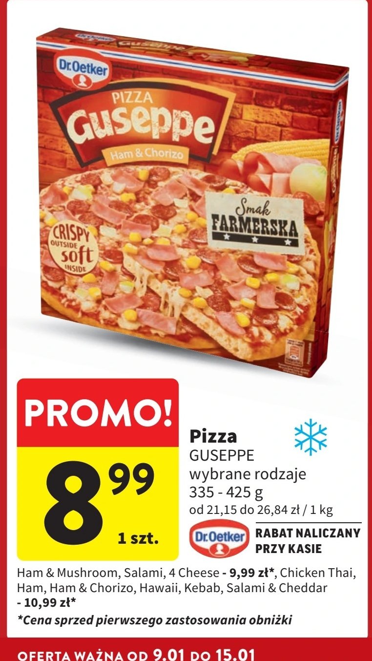 Pizza Guseppe 4 sery promocja