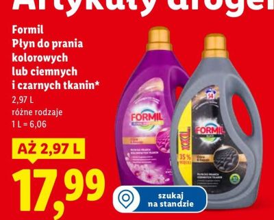 Płyn do prania Formil kolorowych  promocja w Lidl