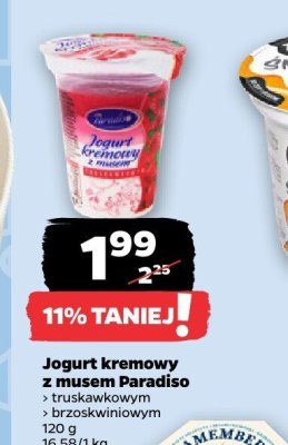 Jogurt kremowy z musem brzoskwiniowym promocja w Netto