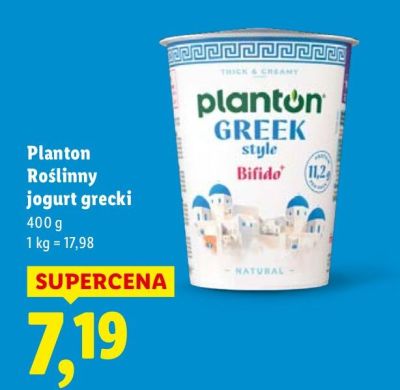 Jogurt grecki Roślinny Bifido 400g promocja w Lidl