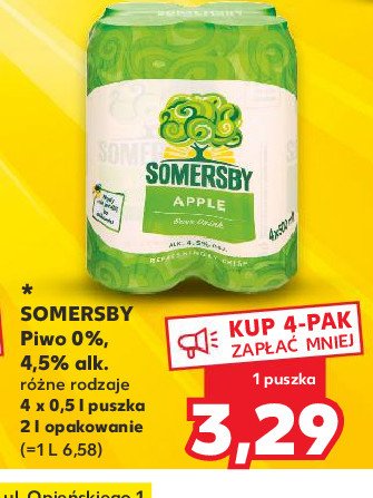Piwo Somersby apple beer drink promocja