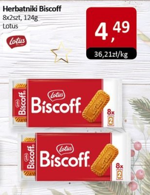 Herbatniki Biscoff Lotus 8x2szt, 124g promocja w Market Point
